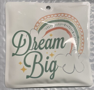 So-Mine Reusable Freeze & Pack Rainbow Dream Big  Ice Pack BPA Free 6x6 Inch