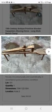 19th Century Antique Primitive Wooden Carpenters  Shave Horse