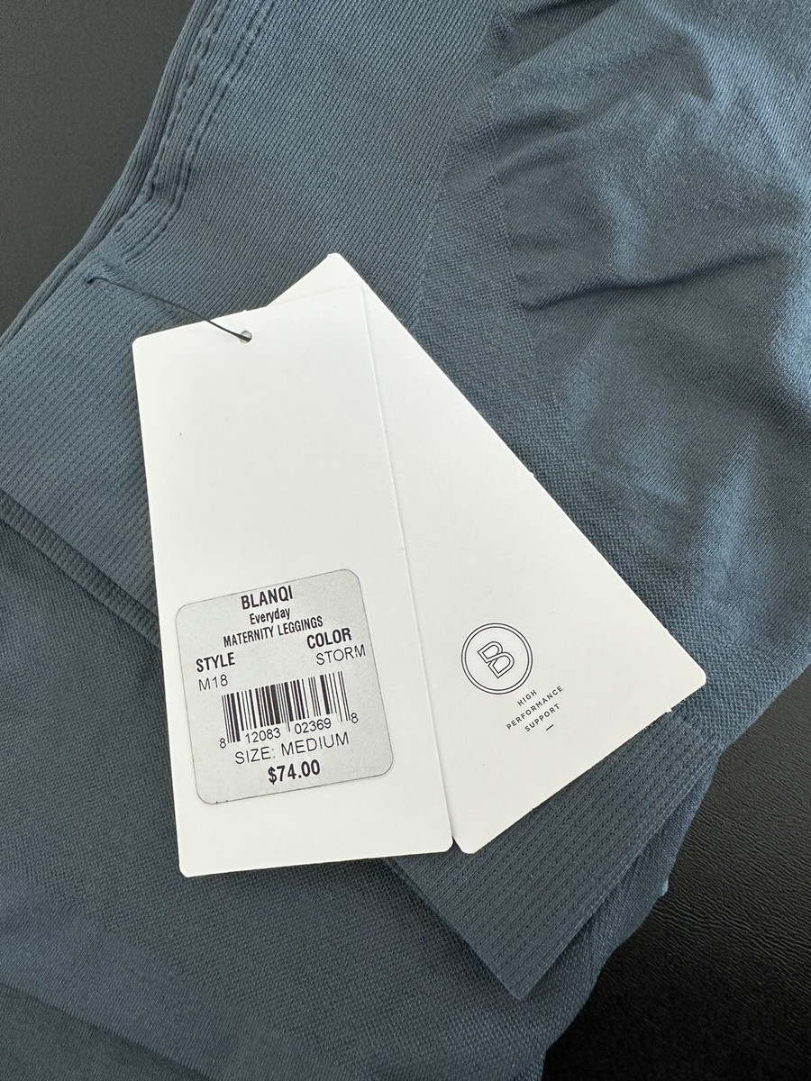 Blanqi Everyday Maternity Belly Support Leggings Storm Full Length