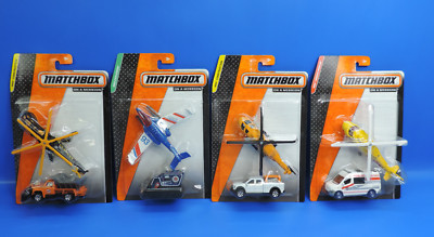 Mattel Matchbox  On A Mission 2er-Pack Auswahl an Truck-Auto-Helikopte-Plan