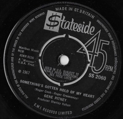 Something's Gotten Hold Of My Heart / Where Did The Magic Go / Gene Pitney VG