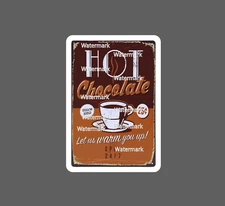 Hot Chocolate Sticker Retro Waterproof NEW