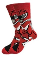 Red Ranger Character Design Crew Socks