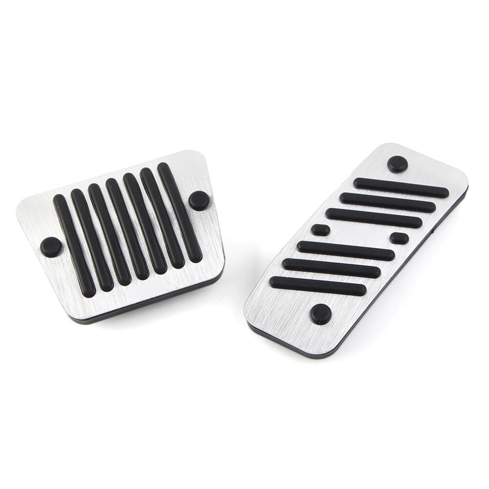 2pcs Aluminum LH Drive Gas Brake Pedal Cover For Jeep Cherokee (KL