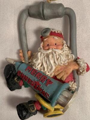 NOS Medical RX DOCTOR Dr Shot Stethoscope Santa ornament MERRY CHRISTMAS Xmas