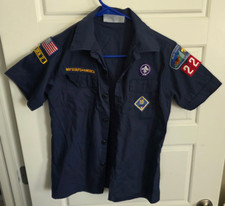 Cub Scouts BSA Youth Medium Short Sleeve Shirt Blue