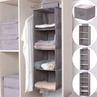 3-5 SectionWardrobe Hanging Clothes Storage Organiser Holder Closet Drawer Shelf