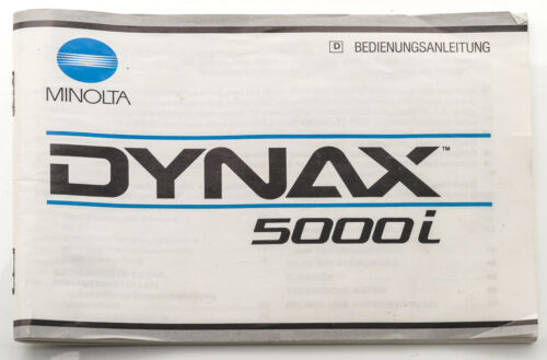 Istruzioni per l'uso Minolta Dynax 5000i 5000 i - Foto 1 di 2