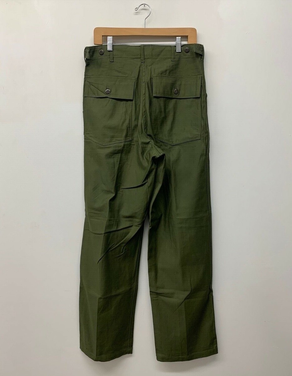 60s★US ARMY OG107 UTILITY PANTS″W32×L31★ NOS OG107 / Fatigue Pants, Medium, W33 x L33 US Army 1960's