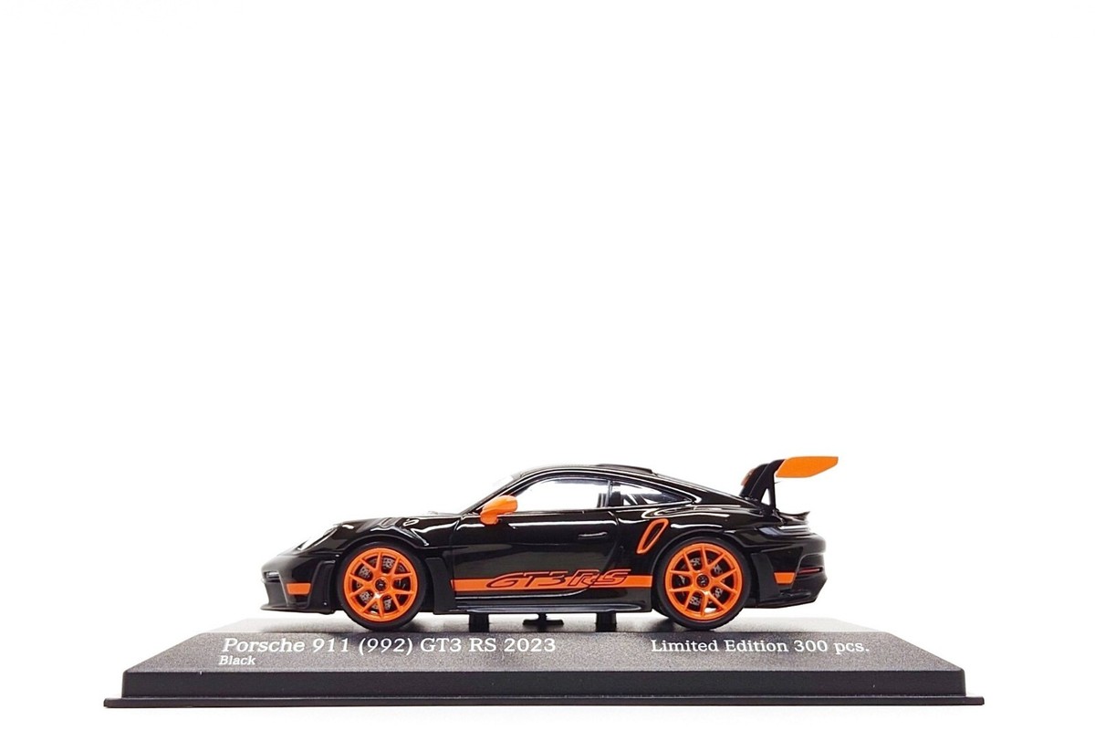 Minichamps 1:43 Porsche 911 GT3 RS (992) in Black / Orange