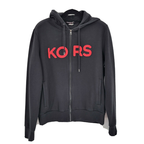 Logo Full ZIP Hoodie Black Heavy Duty 