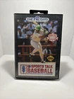 Sports Talk Baseball (Sega Genesis, 1992) Case And Manual *NOT TESTED*