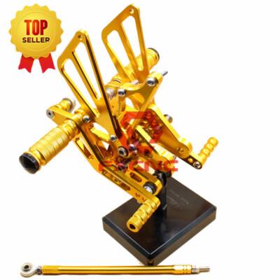 CNC Racing Rearset For Suzuki GSXR1000 K7 K8 2007-2008 Foot Pegs Footrest Gold