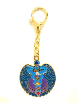 2025 Feng Shui Life Force Amulet With 7 Chakra Jewels Keychain