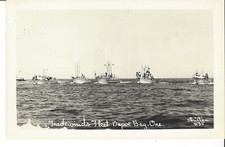 POSTCARD RPPC TRADE WINDS FLEET DEPOE BAY OREGON