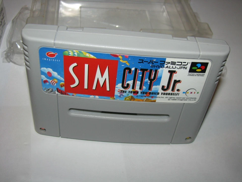 Sim City Jr. Super Famicom SFC Japan import Boxed + Manual US Seller - Image 3 of 4
