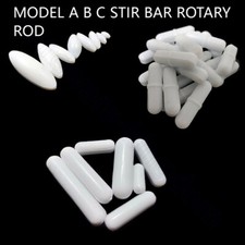 PTFE Magnetic Stirrer Mixer Model A B C Stir Bar Rotary Rod Length 4mm - 100mm
