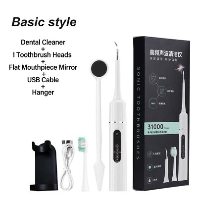 Electric toothbrush with sonic motion for portable teeth cleaning
