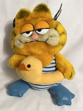 1981 Garfield Plush Scuba Duck Floatie Innertube Dakin United Feature Syndicate