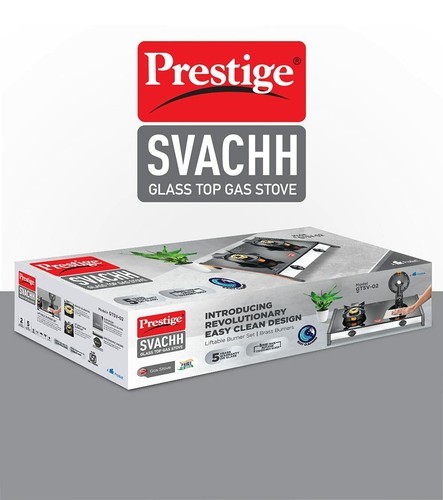 svachh glass top gas stove