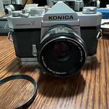 Konica Autoreflex T 35mm Film SLR Camera w/ Konica Hexanon AR 52mm f/1.8 Lens