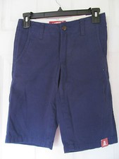 NWT Boy's Arizona American Navy Blue Chino Shorts knee length size 10 Regular