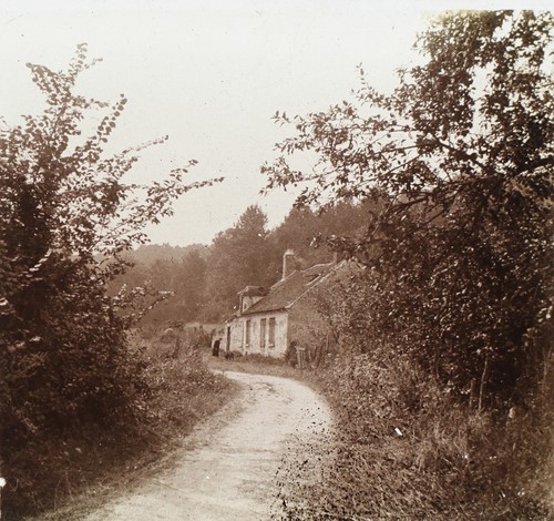 Stéréo Vintage France - Maison De Campagne Et Ferme, Circa 1885 - Tirage Original D'époque (10,5x18 Cm)