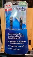 NEW, APC CAT6 Network Cable. 14ft. Tested To 15.6Mhz. NIB.