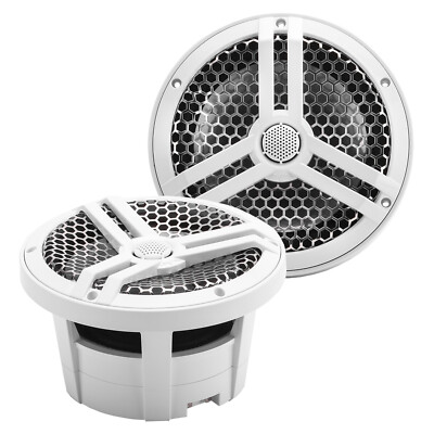 SKAR AUDIO SK8M 8'' 2-WAY MARINE FULL-RANGE 500 WATT SPEAKERS - PAIR (WHITE)