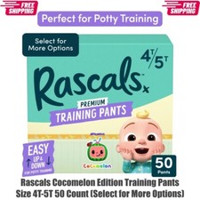 Rascals Cocomelon Edition Training Pants Size 4T-5T 50 Count
