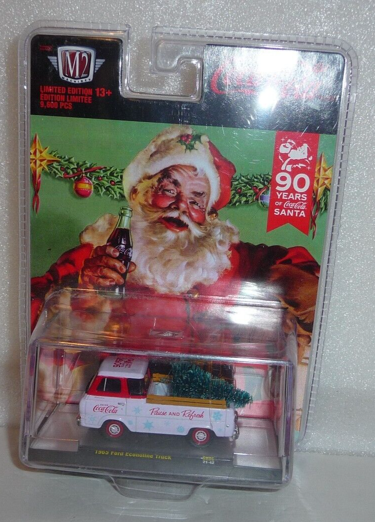M2 Machines Coca-Cola Holidays 1965 Ford Econoline Truck 1:64 Diecast