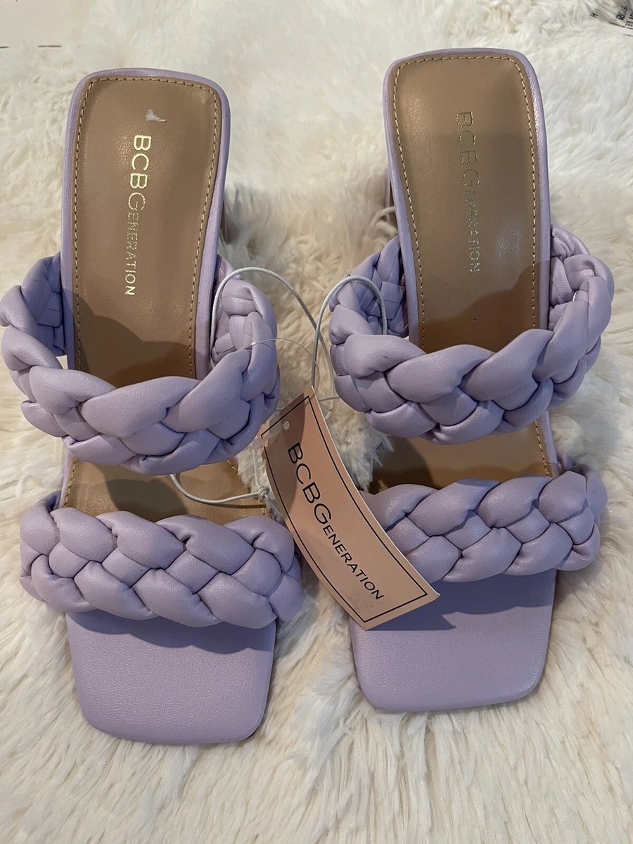 Bcbg store silver sandals