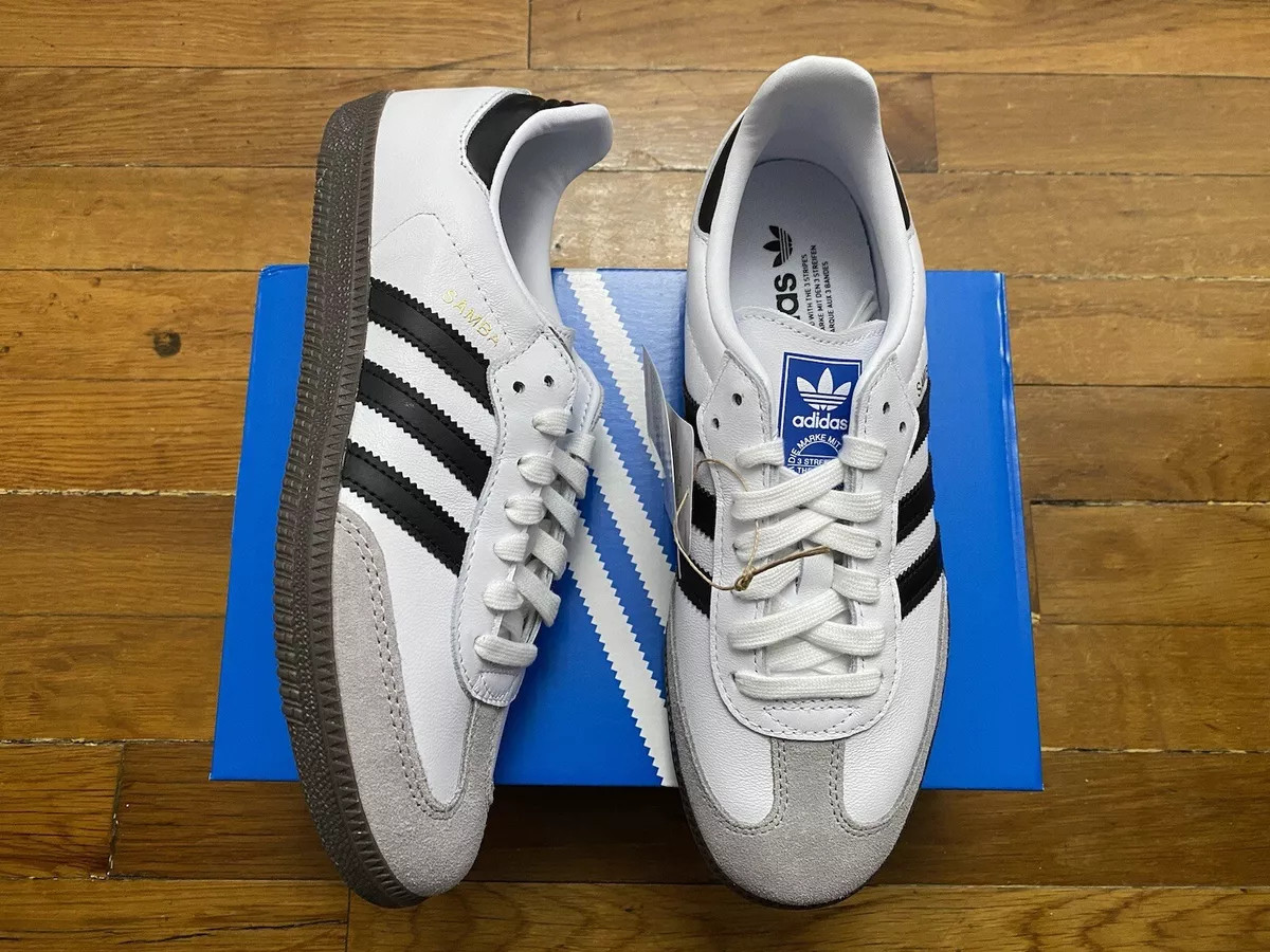 Size 5, 5.5, 6, 6.5 - adidas Samba OG Cloud White Core Black - Ship Today