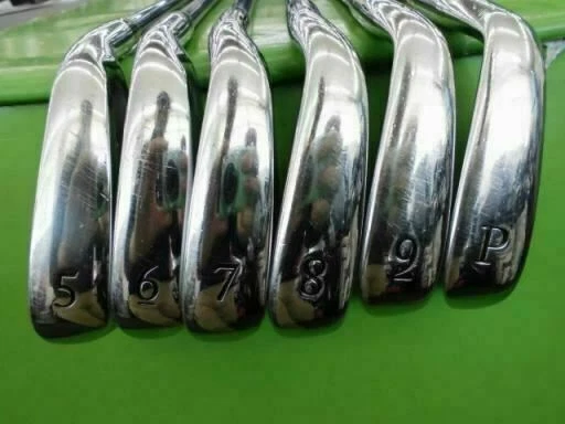 2011 JAPAN MODEL MACGREGOR MACTEC NV-F BLUE 6PC R-FLEX IRONS SET GOLF CLUBS - Image 4 of 4