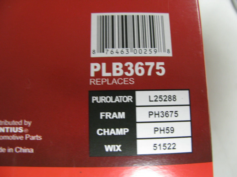 Pentius PLB3675 UltraFlow 发动机机油过滤器 适合 AMC 别克 凯迪拉克 雪佛兰 GMC — 第 2/3 张图片