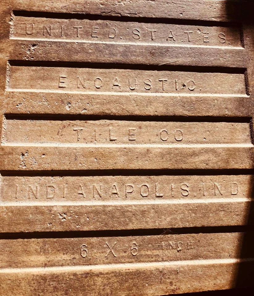 Azulejos históricos de terracota / Capitolio del Estado de Iowa circa. 1904/ Encáustica Foto 2 de 2