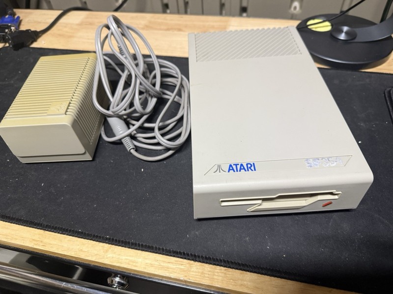 Atari SF354 External 3.5" Floppy Disk Drive - ST Series - In Original Box READ