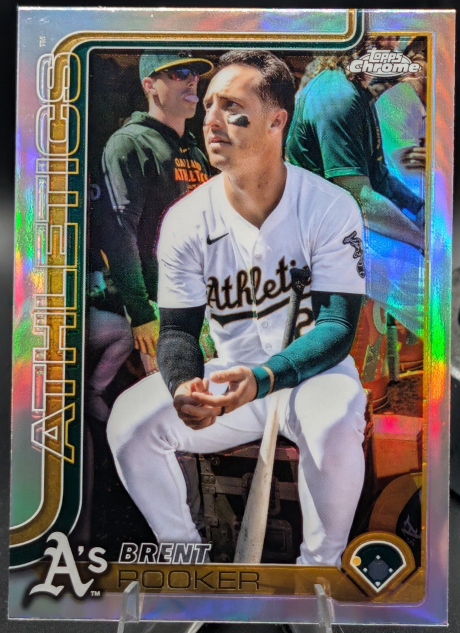 2025 Topps Chrome- #54 Brent Rooker Image Variation SP (Athletics)