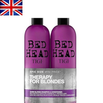 Bed Head 750ml Dumb Blonde Shampoo & Conditioner - Sulfatfrei, Salonqualität