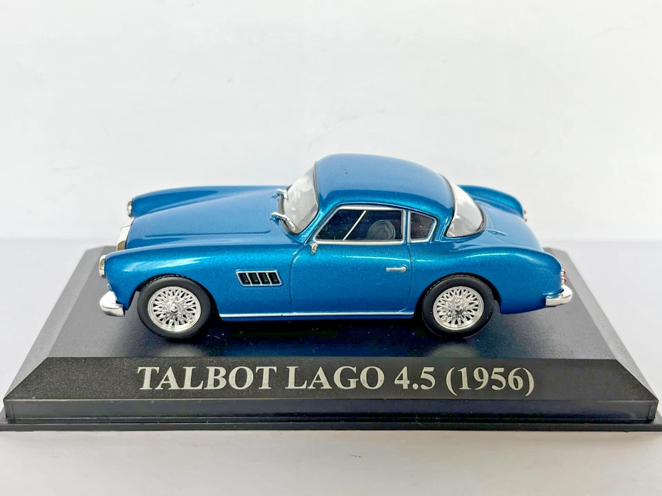 Auto Talbot Lago 4.5 1956 Blu 1/43 Ixo Altaya Nostre Care Auto D'Epoca - Immagine 2 di 4