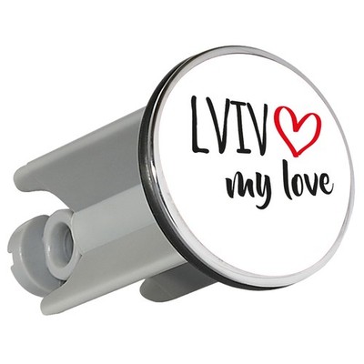 Waschbeckenstöpsel Lviv my love 4cm Stopfen Geschenkidee Souvenir Präsent Wichte