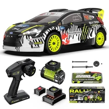 RIAARIO 1/10 Brushless RC Cars, 50 MPH Rally Car, Gyro, 4WD Monster Truck, 8+...