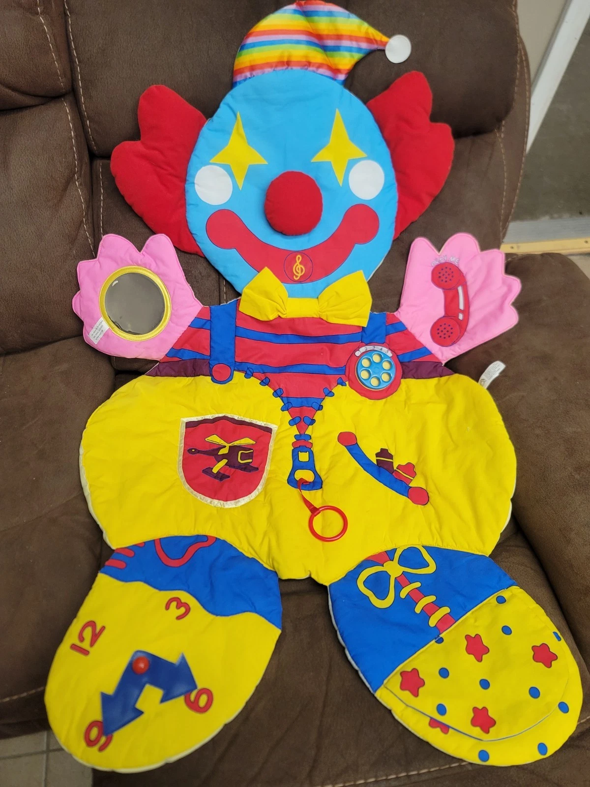Vintage 1992 ! Jolly USA Clown Baby Activity Mat
Opens in a new window or tab