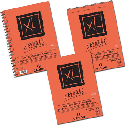 Pad A3 Xl Croquis 120 Sheets 90 Gsm Spiral On Short Side, Microperforated Sheets