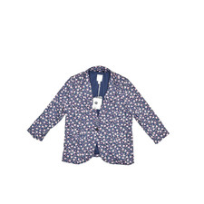 NEW Lauren Conrad women Blazer Jacket Size S Floral Blue Multicolor Polyster