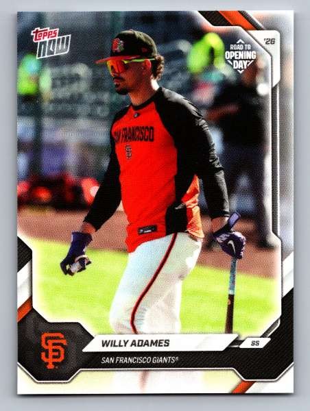 2026 Willy Adames Topps Now #OD-299 San Francisco Giants Baseball NM
