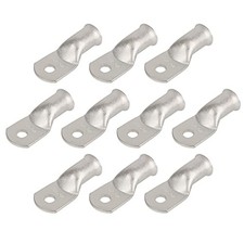 10pcs 4/0 AWG-5/16 M8 Tinned Copper Ring Terminals Battery Lugs, Heavy Duty