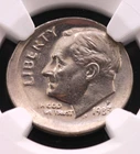 1983-P 10C Roosevelt Dime NGC AU 58 Struck 10% Off Center