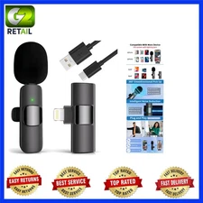 Compact Wireless Lapel Microphone for Live Streaming & Podcasts - Clip-on Design