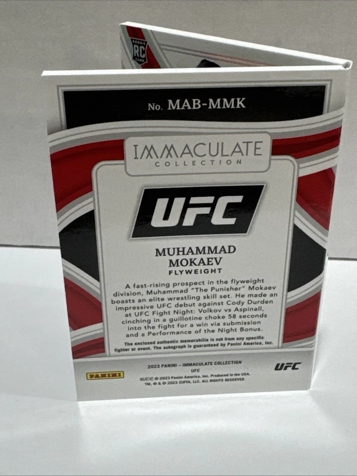 Muhammad Mokaev 2023 IMAC RC Auto Relic Booklet 23/25 UFC - 1162 - Image 3 of 3